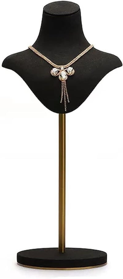 Sieraden displaystandaard - Ketting houder - Sieraden presenteren - Verstelbare hoogte - N.v.t. - Zwart