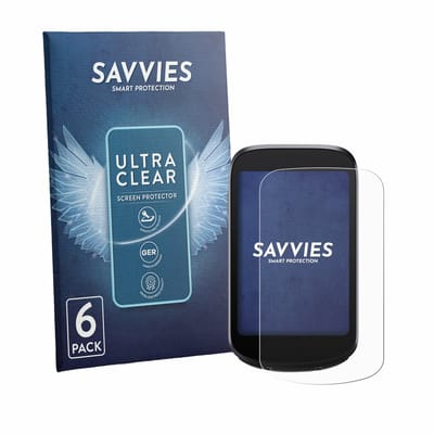 Savvies - Screenprotector voor iGPSPORT BSC500 - Folie Beschermfolie transparant 6 Stuks