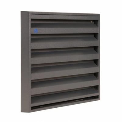 MUURROOSTER OPBOUW 431 ALU 225X225 BRONS RENSON