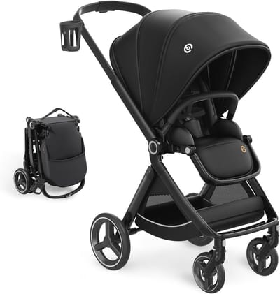 Opvouwbare Kinderwagen met Omkeerbaar Zitje en Ligfunctie - Geschikt voor Baby's van 0 tot 3 Jaar