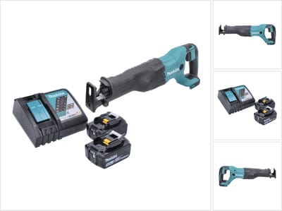 Makita DJR 186 RT accu reciprozaag sabelszaag 18 V + 2x accu 5,0 Ah + oplader