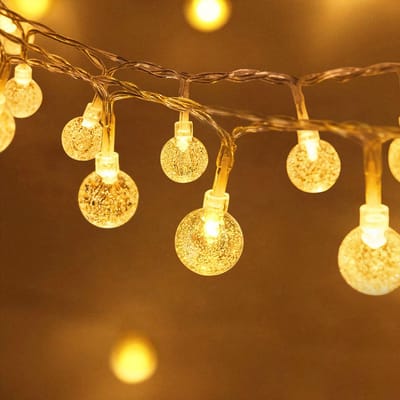 NAIZY Fairy Lights Buiten 30 M Lampjes Slinger Lichtsnoer Warm Wit 8 Standen met Stekker Fairy Lights Bollen Buiten voor Tuin Camping Bruiloften Feesten