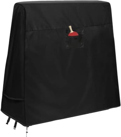 Tafeltennistafel Afdekking - Beschermhoes Tafel - Buiten Opslag - Waterdicht Oxford Materiaal - 165 x 71 x 172 cm - Zilverkleurig