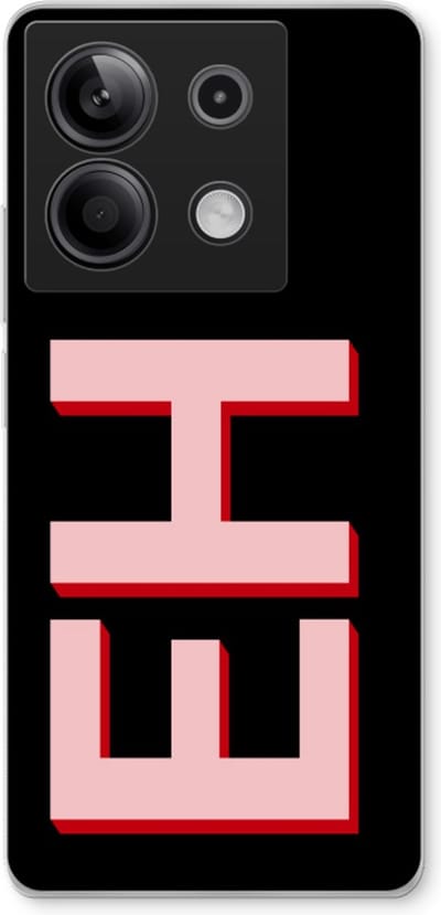 Gepersonaliseerd - Case Company® - Hoesje geschikt voor Xiaomi Redmi Note 13 5G hoesje - Monogram - Soft Cover Telefoonhoesje - Bescherming aan alle Kanten en Schermrand