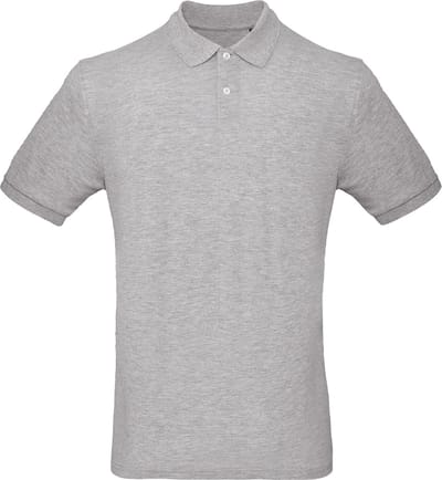 B&C Men's organic polo shirt CGPM430 - Heather Grey - L