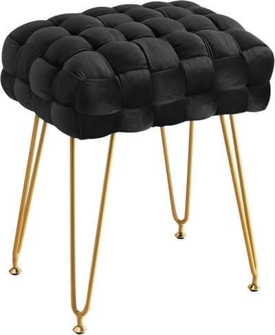 Make up Stoel - Kaptafel Kruk - Visagie - Zwart