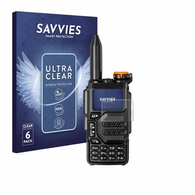 Savvies - Screenprotector voor Quansheng UV-K5 - Folie Beschermfolie transparant 6 Stuks