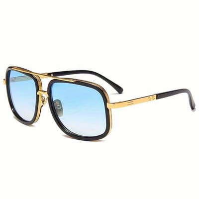 Nivard Zonnebril Voor Dames & Heren - Zonnenbrillen - Zonnenbril - Sun Glasses - Sunglasses - Techno Bril - Rave & Festival - Premium Quality - Bruin/Goud