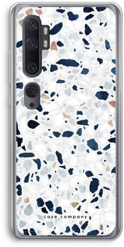 Case Company® - Hoesje geschikt voor Xiaomi Mi Note 10 Pro hoesje - Terrazzo N°1 - Soft Cover Telefoonhoesje - Bescherming aan alle Kanten en Schermrand