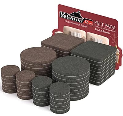 Vilten meubelpads voor meubels - 56 zelfklevende anti-kras vloerbeschermers