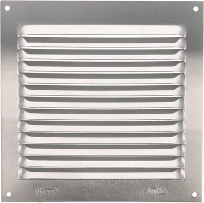 Aluminium vierkante ventilatierooster 150x150 mm voor keuken en badkamer