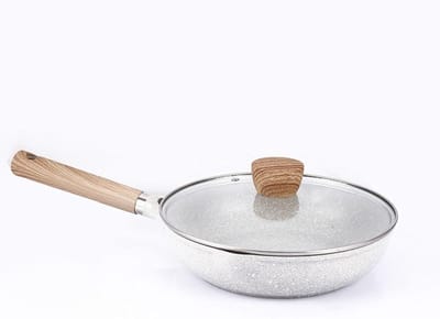 Pannenkoekenpan - Octopus Pan Koekenpan - Ontbijt Maken - Maifan Steen Antiaanbaklaag - 28 cm - Zwart