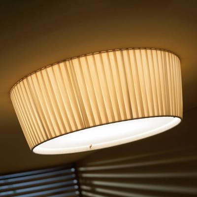 Bover Plafonet 43 stoffen plafondlamp, Band crème