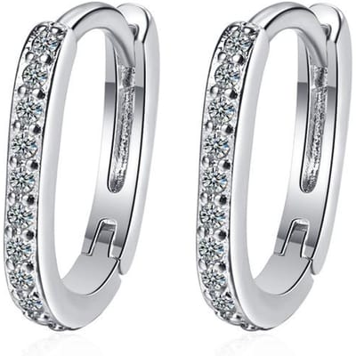 Bijoux en Argent Sterling S925 Diamant Boucle d'oreille à clou Grenat Pour Femmes Fine Aros Mujer Oreja Or 14 K Orecchini Boucle d'oreille Filles argenté
