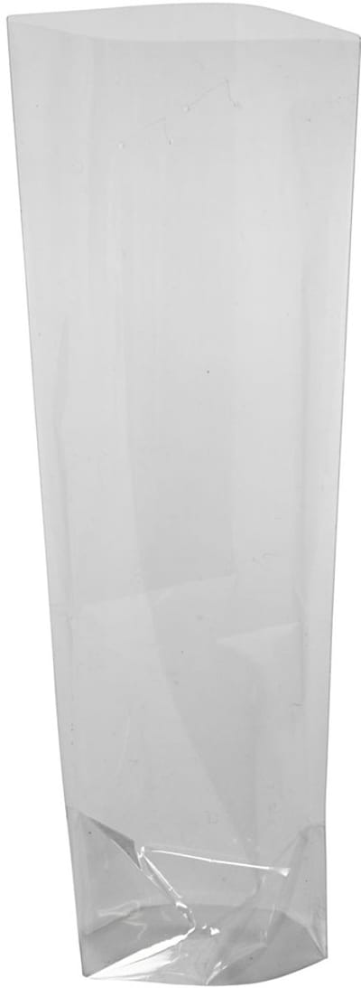Cellofaan zak, H: 16 cm, afm 6,5x4,5 cm, dikte 25 my, 20 stuk/ 1 doos