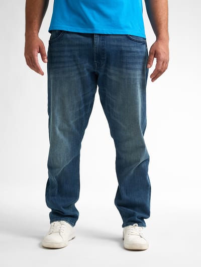 Petrol Industries Plus Size Russel Jeans Heren - Tapered Fit - Mannen Spijkerbroek - Comfort Stretch Broek - 98% Katoen Denim - Blauw - Maat W42L34