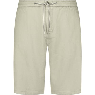 No Excess Short Chino With Linen Garment Dyed Taupe Maat: S | Korte Broeken Outlet | Heren | Beige