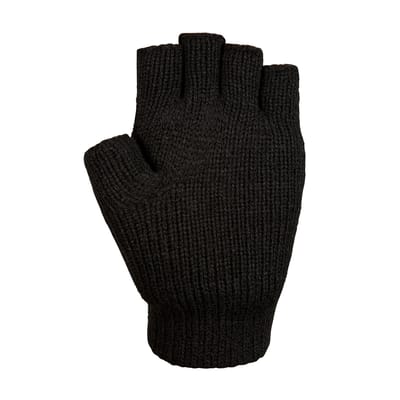 Trespass Dita gebreide vingerloze handschoenen voor volwassenen (Zwart)