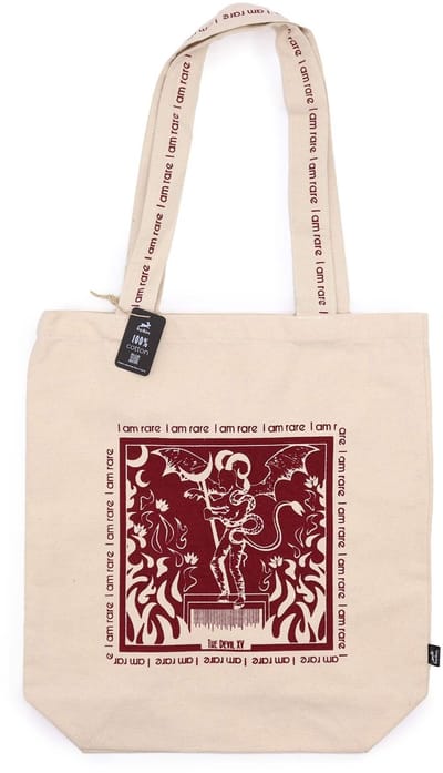 Hop Hare Tote Bag - I am Rare - 10oz Cotton canvas