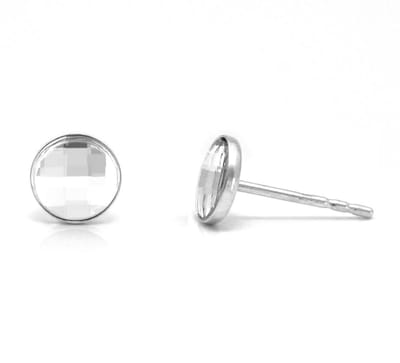 ARLIZI 1791 Oorbellen Swarovski Kristal Oorstekers - Sterling Zilver - 6 mm