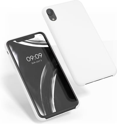 kwmobile telefoonhoesje geschikt voor Apple iPhone XR - Hoesje met siliconen coating - Smartphone case in wit