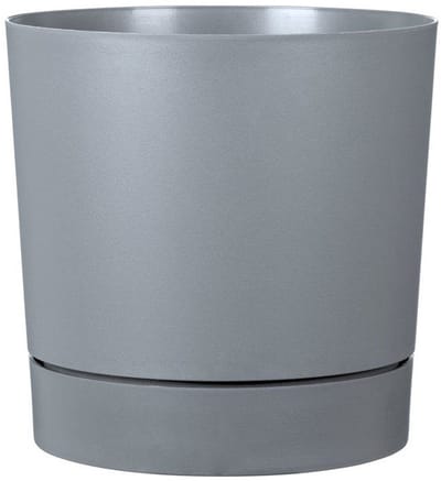 Ronde bloempot met reservoir - GARDEN ID - Plano - Ø 29 - 14 L - H 29 cm - Zuiver grijs