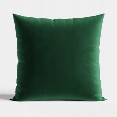 VELVI Decoratieve Kussenhoes 40x40cm - Zacht Velours, Flesgroen
