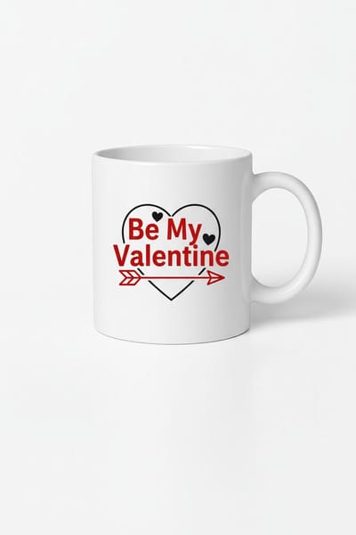 Be My Valentine Mok - Valentijnscadeau met Hart en Pijl