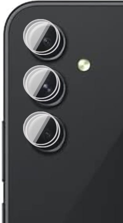 Camera Lens Screenprotector geschikt voor Samsung Galaxy A14 - 2x Glas Camera Screen Protector