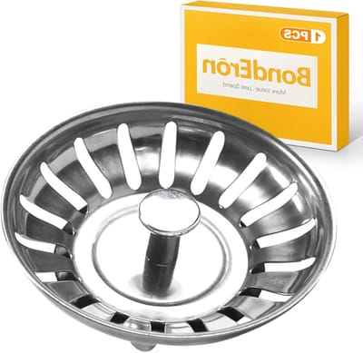Universele RVS Afvoer Stopper en Filter voor Keuken Sink - Hoogwaardige Strainer en Verzamelmand voor Effectieve Afvoer en Vuilopvang