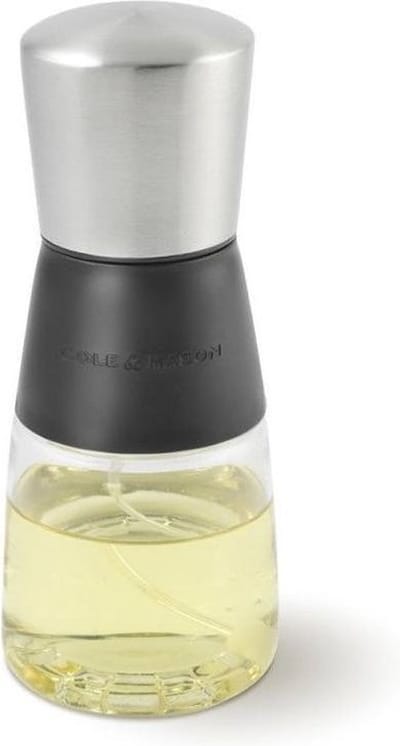 Cole & Mason Olijfolie Sprayer – 150 ml – Fijne Spray – Voor Olie & Azijn – RVS – Transparant