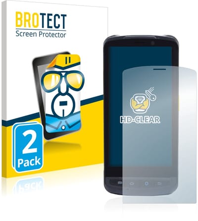 BROTECT - Screenprotector voor Newland MT90 Orca - Folie Beschermfolie transparant 2 Stuks