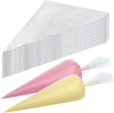 Daity 100 stuks - Spuitzakken - spuitzakken zonder tuit - geschikt voor het decoreren van taarten - botercrème en koekjes (32 - 5*22 cm)