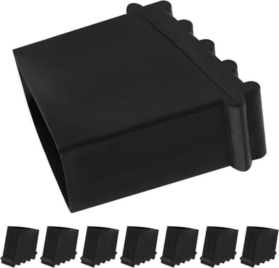 Laddervoethoezen - Ladderdoppen Rubberen Pads - Ladder Stabiliseren - Elektrisch Isolerend - 5 x 5 x 2.5 cm - Zwart