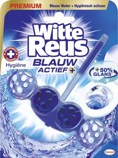 1 x Witte Reus - Blauw Actief Toiletblok - Hygiëne - 1 Toiletblok - Toiletblok - Blauw Water - Reinigingspolymeren - Hygiëne - Spoelbeurt