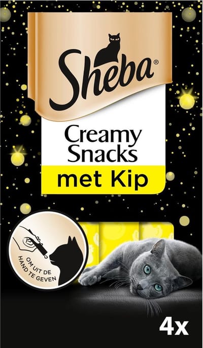 Sheba Creamy Snacks Kip Multipack 4 x 12 gr
