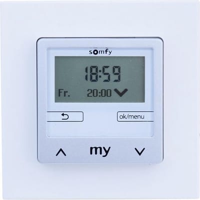 Somfy Inbouw dagklok Chronis Smoove Uno S (Sun) Pure Wit