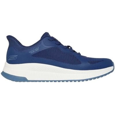 Skechers Slip-ins: BOBS Sport Squad heren sneakers blauw - Maat 46 - Extra comfort - Memory Foam