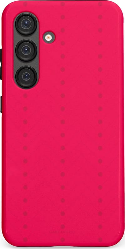 Casetastic Hoesje Geschikt voor Samsung S25 - Stijlvolle Beschermende Duo-layer Case - Ritmisch rood