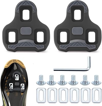 Compatibele Look Keo Fietspedalen 3-Hole Grip Blade 2 Max Carbon Classic Cleats - Stevige Schoenplaat Set voor Racefietsen en MTB Pedalen, Fietsaccessoires Set