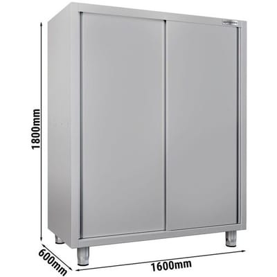GGM Gastro Geschirrschrank ECO - 1600x600mm - 2 Schiebetüren - Höhe: 1800mm