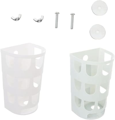 Hooivoerbak Set - Voer Dispenser - Kleine Dieren - Eenvoudig Bevestigen - 2 Stuks - Blauw