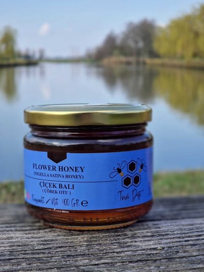 Toros Dagi - Zwartezaad Honing - Zwart Zaad Honing - Honing - Zwartezaad - Pure Natuurlijke Honing - 400 gr