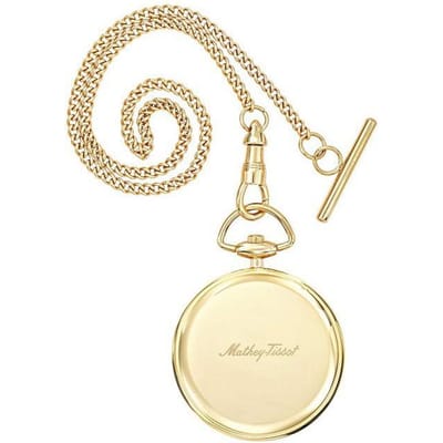 Mathey-Tissot Goudkleurig Roestvrij Staal Champagne Wijzerplaat Kwarts P1PDI Unisex Zakhorloge champagne