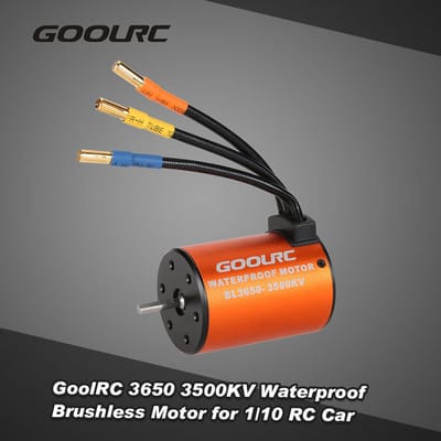 GoolRC 3650 3500KV moteur sans balais étanche pour voiture 1/10 RC HSP 94123 HuanQi 727 FS Racing