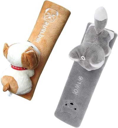 Comfortabele Autogordel Kussens voor Kinderen, Universele Zachte Pads, Ideaal voor Stoeltjes en Buggy's (2 Stijlen)