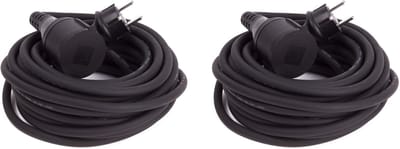 Benson Verlengsnoer rubber - 2x - 10 meter - spatwaterdicht IP44 - 3500W - 3-polig