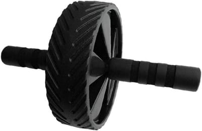 Ab Roller Wiel - Buikspierwiel Core Trainer - Thuis Fitness Workout - Enkel Antislip Wiel - 29x18x18CM - Zwart