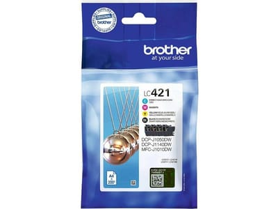 Brother LC-421VAL - Originele Cartridge - Standaard formaat - Zwart, Cyaan, Magenta, Geel