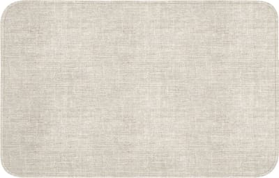 WC mat 80x50 cm - Antislip - Linnen - Textuur - Beige - Toiletmat - Vloermat - Douchemat - Toilet tapijt - Toiletmatten